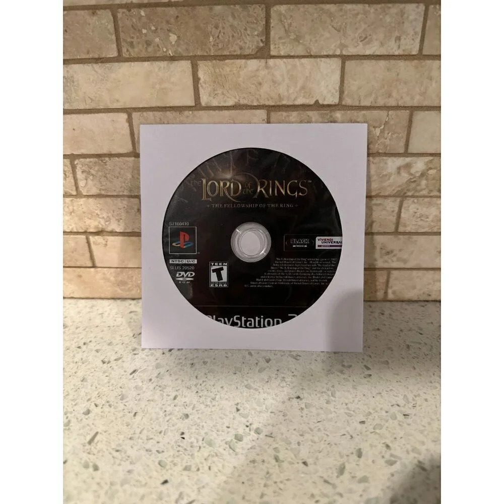 Lord Of The Rings Fellowship Of The Ring Sony Playstation 2 PS2 Game Disc‎ Only